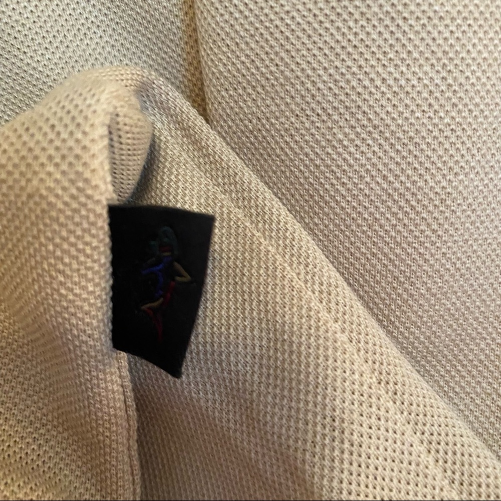 Greg Norman Silk Button Front Shirt Golf Missing Button Size L - Picture 2 of 4
